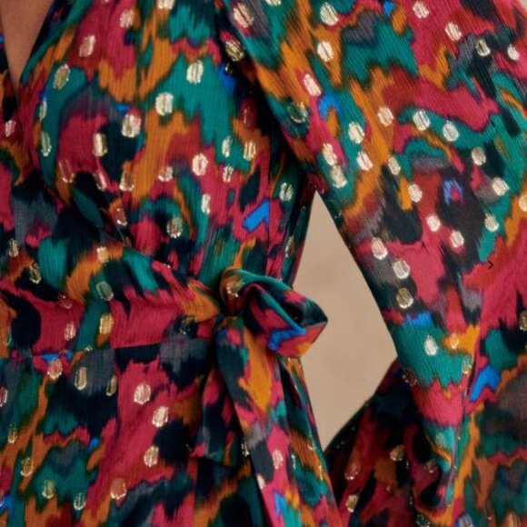 Sezane LINOY DRESS in Lucky Print NWT - Picture 5 of 16